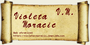 Violeta Moračić vizit kartica